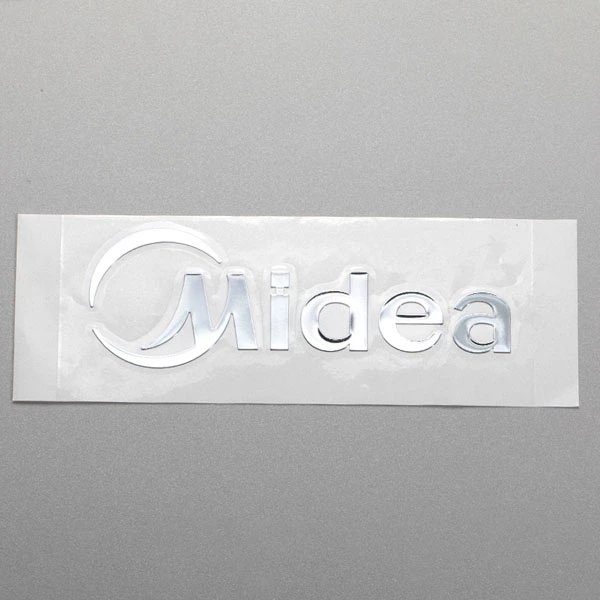 Pemindahan Logo Nikel 3D Emas Nipis Nipis Tersuai Label Huruf Metalik Pelekat Logam Kosmetik UV Pelekat Pelekat Chrome