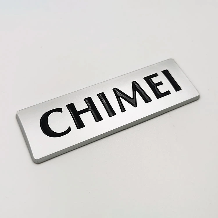 Logo embossed plastik abs plastik