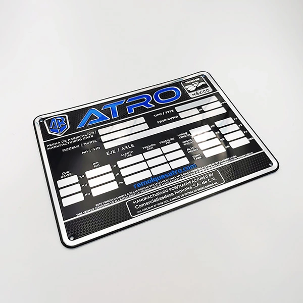 Label aluminium jenama syarikat
