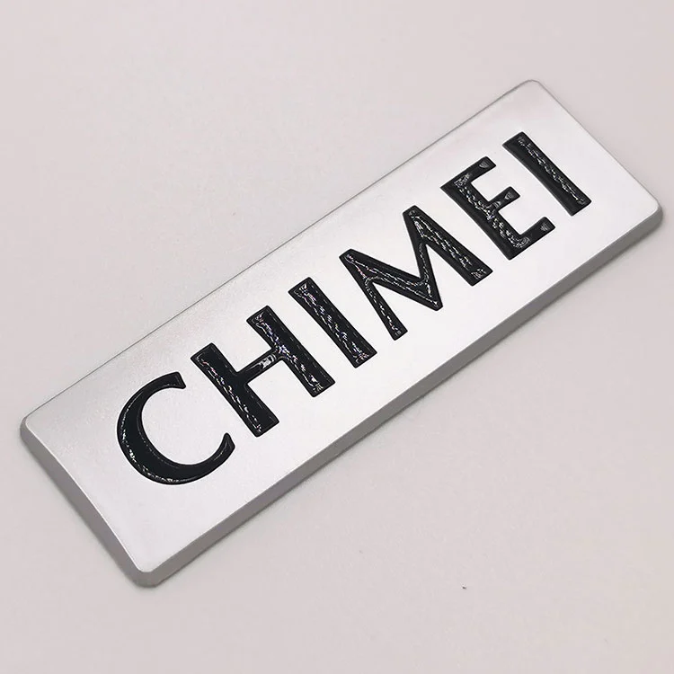 Logo embossed plastik abs plastik