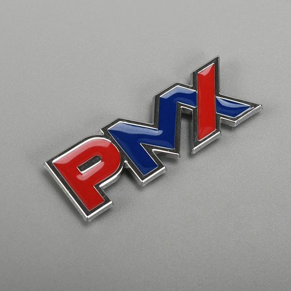 Pelekat Logo 3D Emblem Chrome