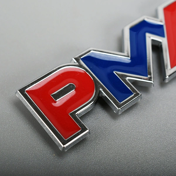 Pelekat Logo 3D Emblem Chrome