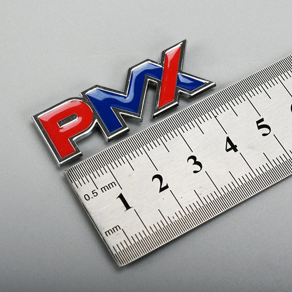 Pelekat Logo 3D Emblem Chrome