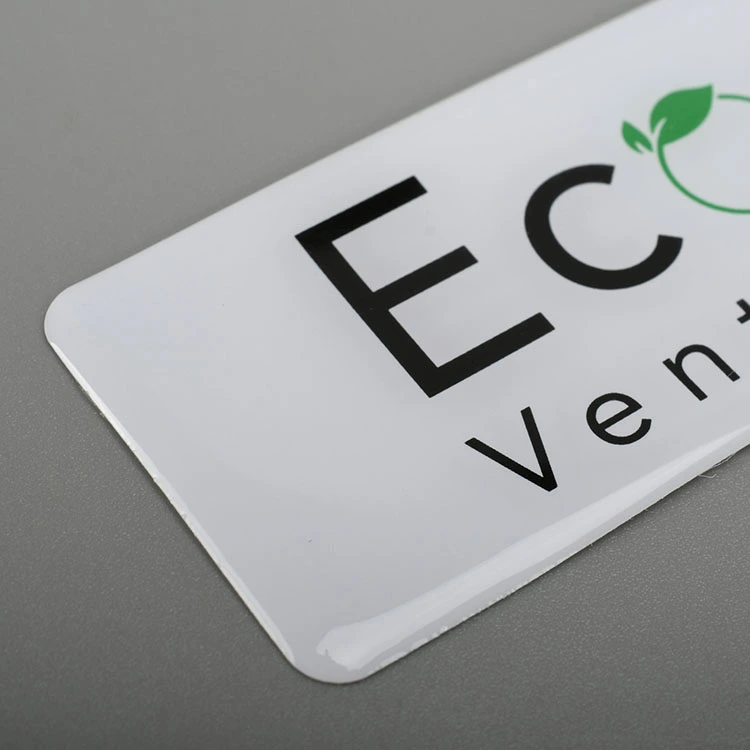 Pelekat Epoxy Resin Logo 3D