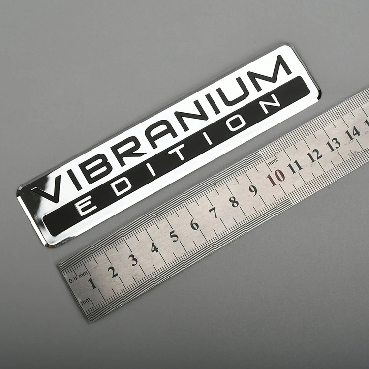 Pelekat logo nikel label logam elektroform