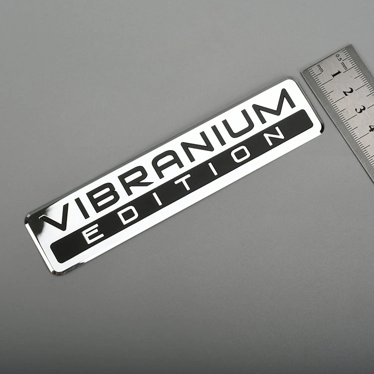 Pelekat logo nikel label logam elektroform