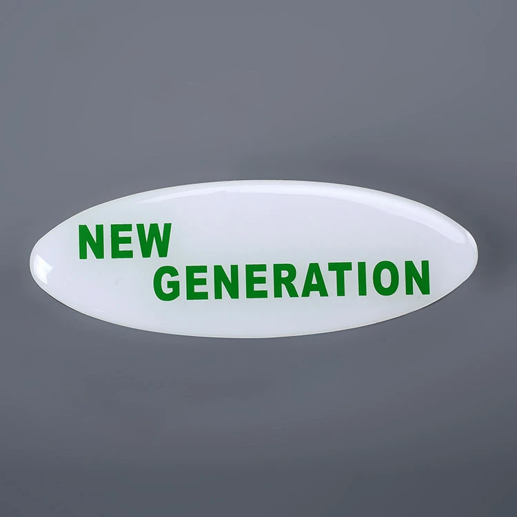 Logo 3D Clear Resin Epoxy Sticker
