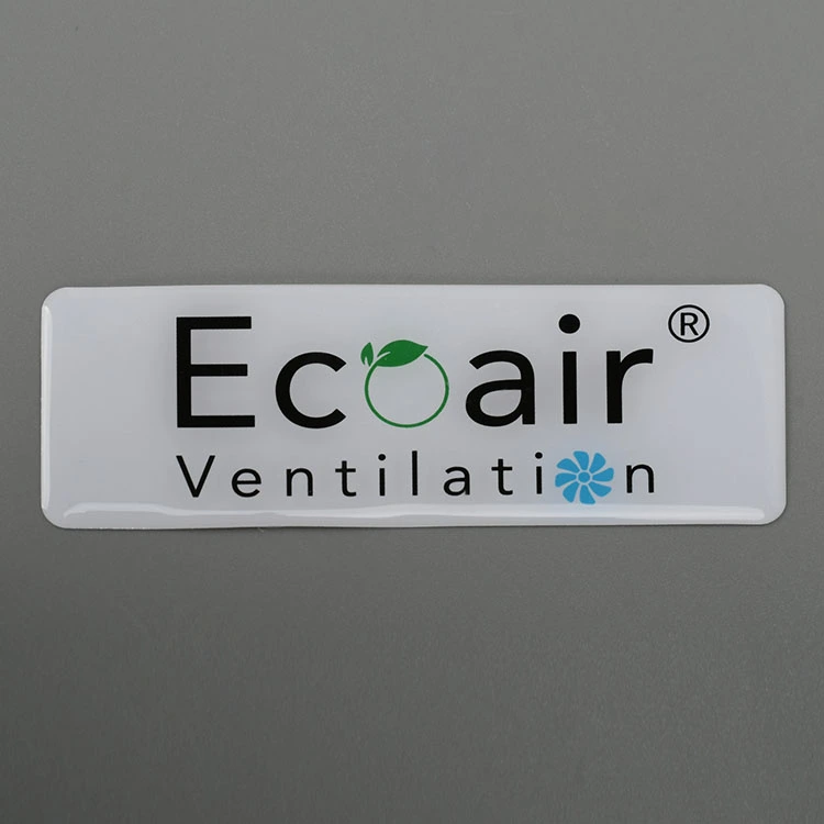 Pelekat Epoxy Resin Logo 3D