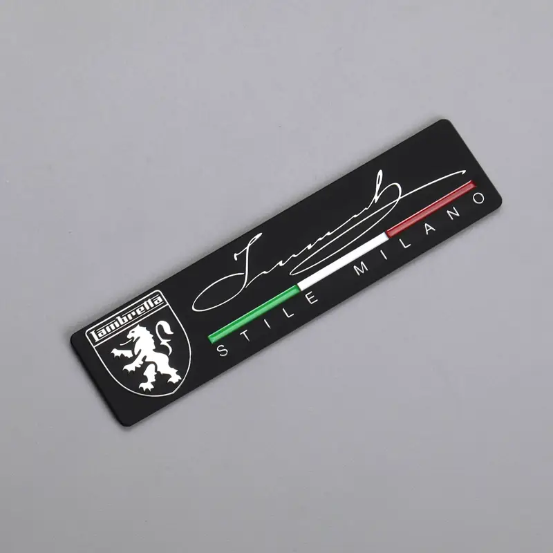 Pelekat Logam OEM Logo Lambang Chrome Tanda Label