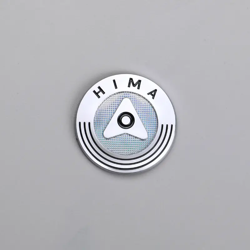 Logo Electroforming Tersuai Pelekat Chrome Nikel Logam 3D