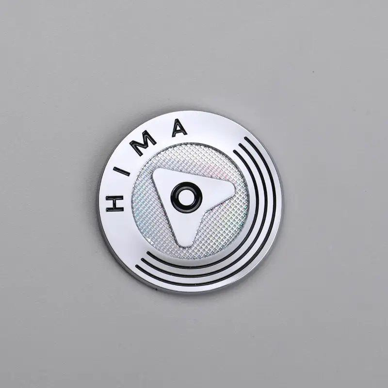 Logo Electroforming Tersuai Pelekat Chrome Nikel Logam 3D