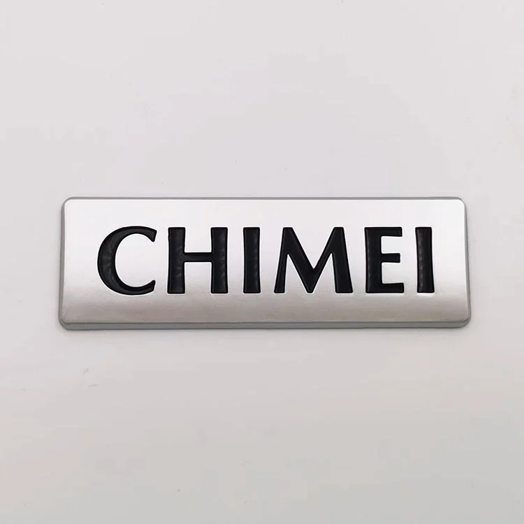 Logo embossed plastik abs plastik