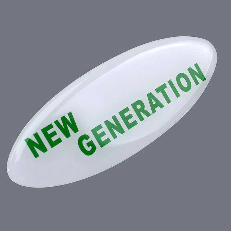 Logo 3D Clear Resin Epoxy Sticker
