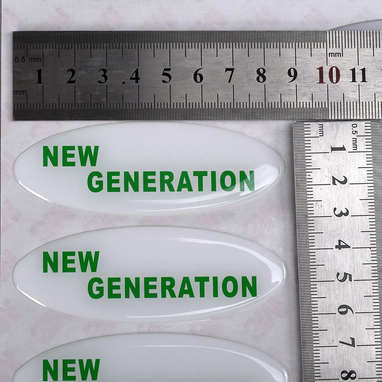 Logo 3D Clear Resin Epoxy Sticker