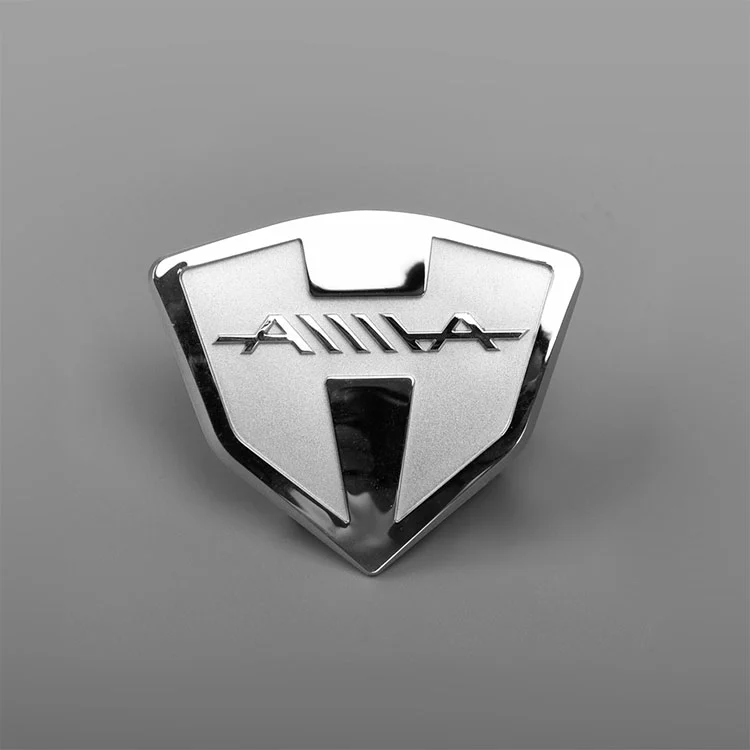 Pelekat label logo logam 3D elektroform