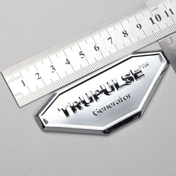 tersuai Logo 3d Timbul Label berkilat matt Metallic Stickers pembekal tanda China