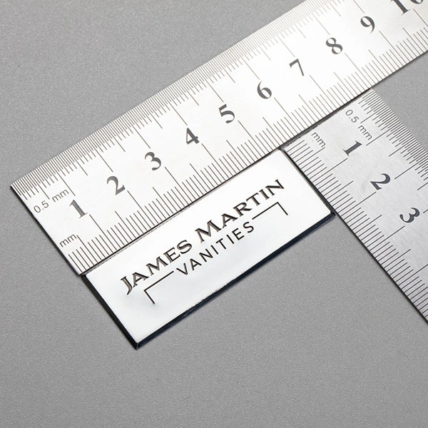 Label Pelekat nikel 3D