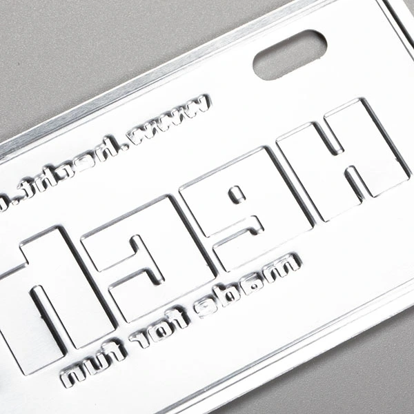 Plat Nama Logam Aluminium