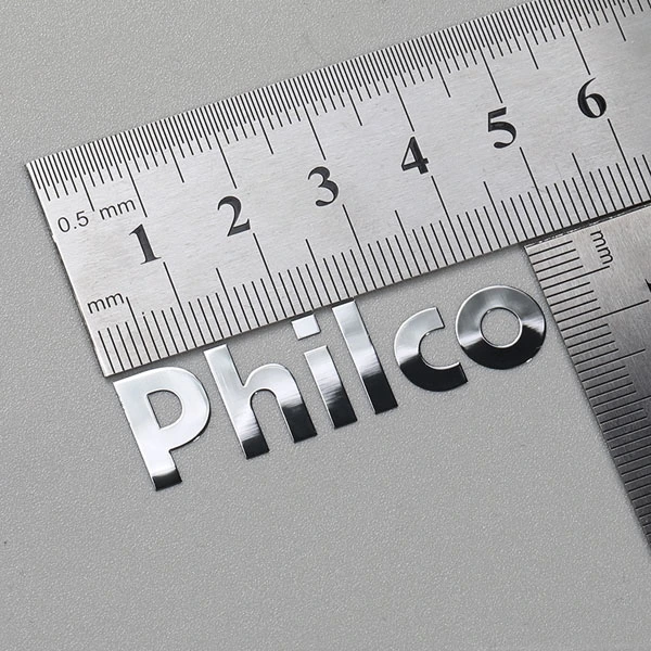 Electroforming Nameplate Sticker Chroming Label Untuk Blender