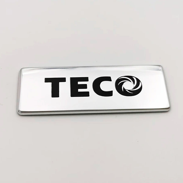 Plat nama logam logo
