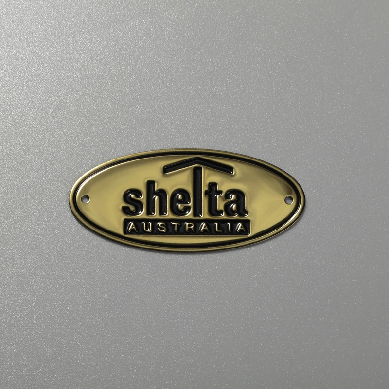 Logo Loyang Aluminium Keluli Tahan Karat Tersuai Plat Nama