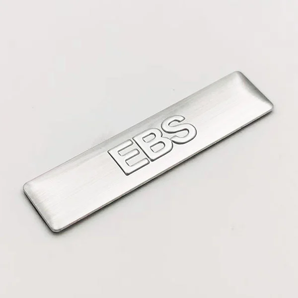 Logo Aluminium Plat Nama Logam