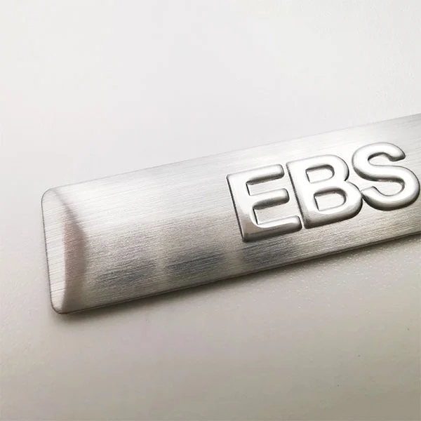 Logo Aluminium Plat Nama Logam