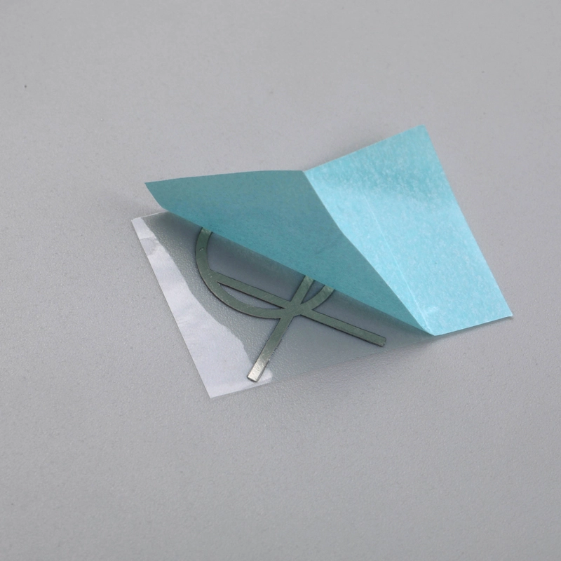 Tanda Label Nikel Warna Biru Chrome Tersuai