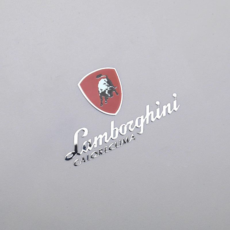 Metal Electroplating Sticker Mencetak Label Logo Berwarna-warni