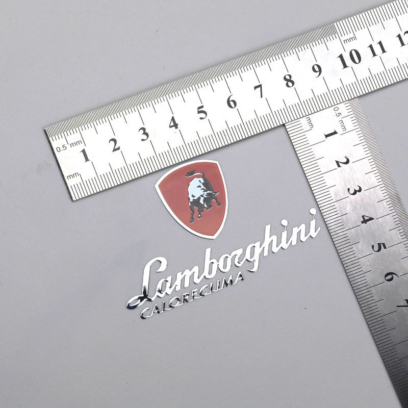 Metal Electroplating Sticker Mencetak Label Logo Berwarna-warni
