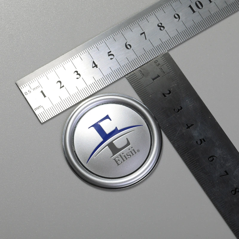 Pelekat Timbul 3d Logo Tersuai Label Aluminium