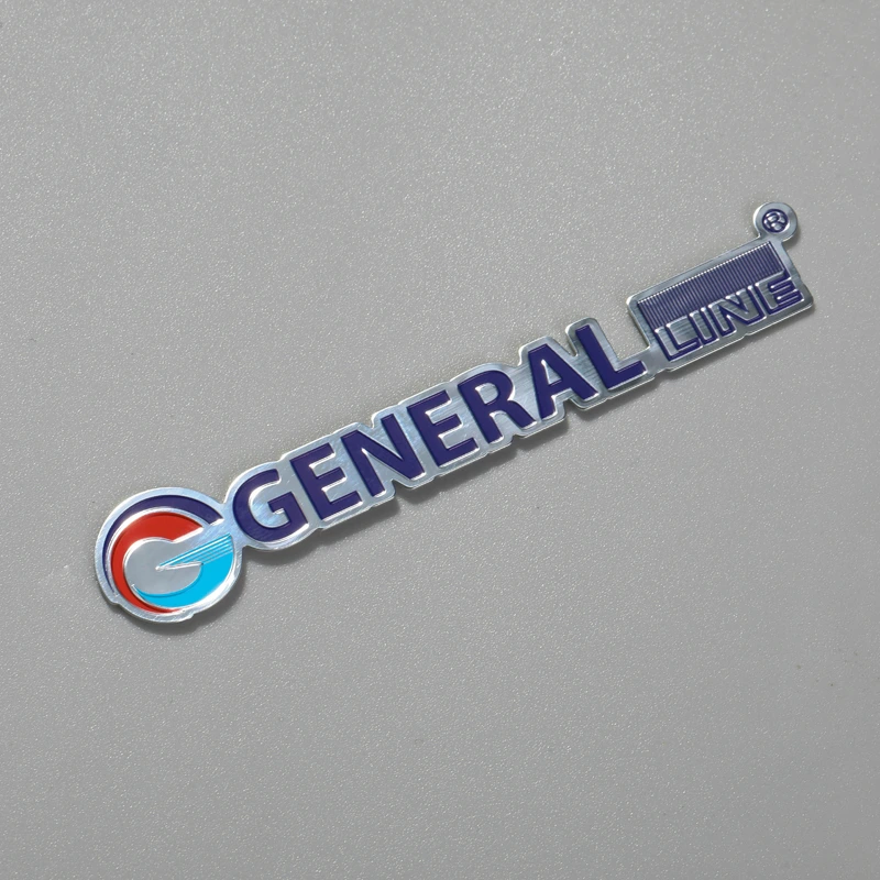 Plat Nama Logo Timbul Aluminium Untuk peti sejuk