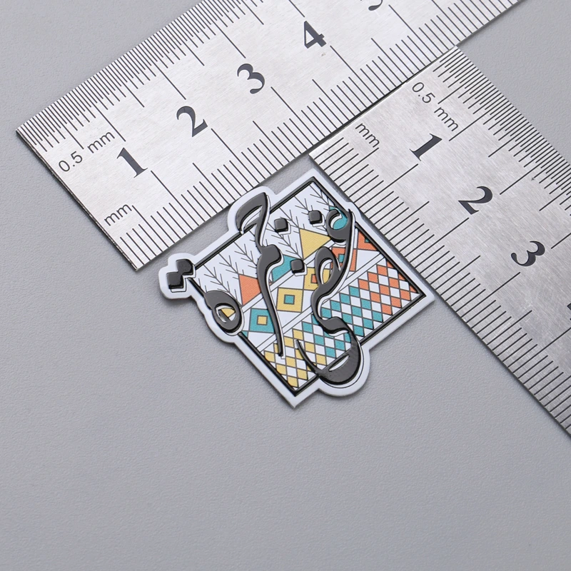 Label Percetakan Skrin Sutera Logo Aluminium Papan Nama