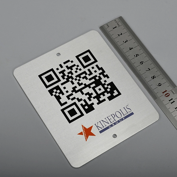Label aluminium kod QR