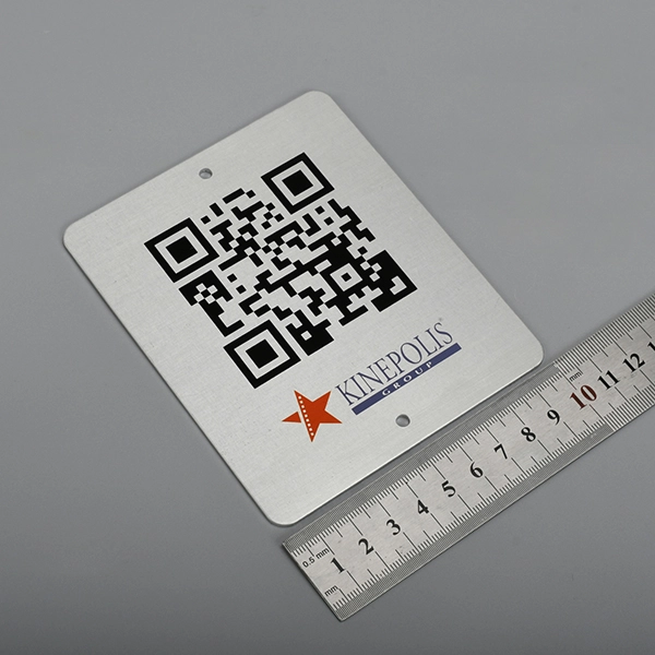 Label aluminium kod QR