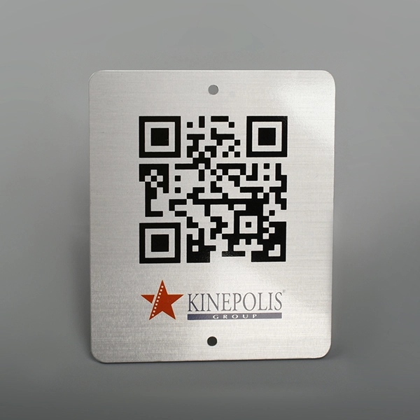 Label aluminium kod QR